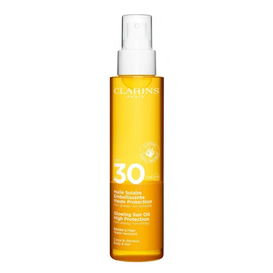 CLARINS Aceite Solar Embellecedor de Alta Protección para el Cuerpo SPF30