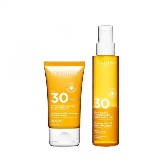 CLARINS Aceite Solar Embellecedor de Alta Protección para el Cuerpo SPF30