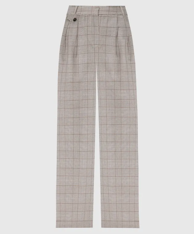 CO Beige checked pants