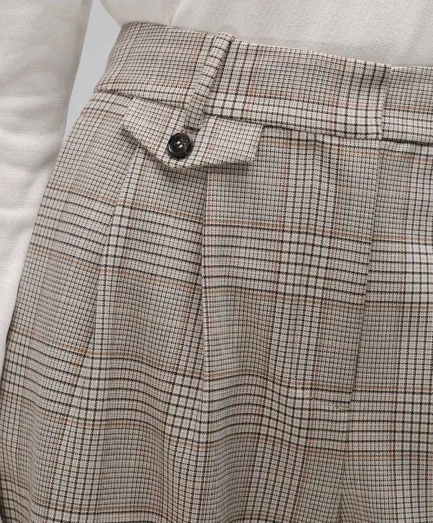CO Beige checked pants