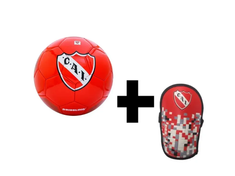 COMBO FUTBOL INDEPENDIENTE PELOTA + CANILLERA