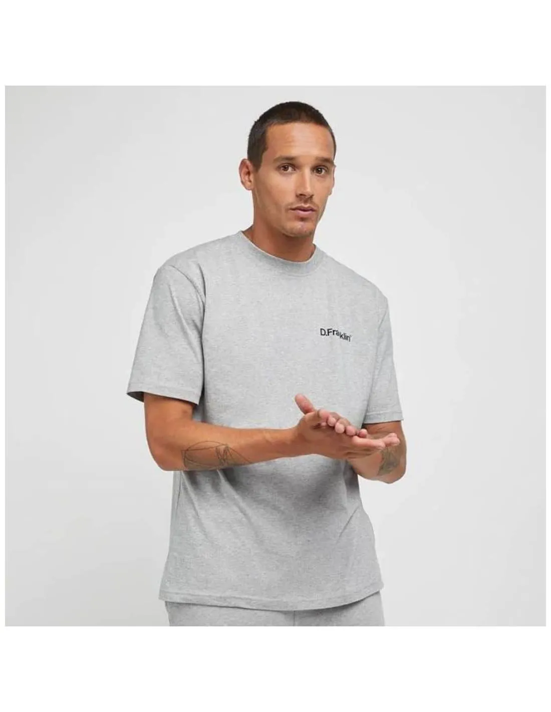 D. FRANKLIN  CAMISETA DF BASIC GREY