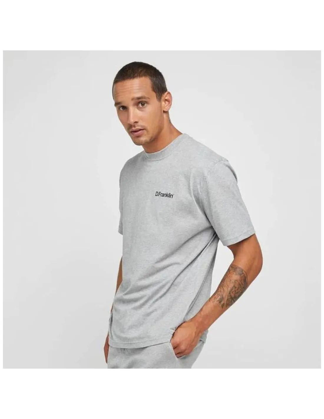 D. FRANKLIN  CAMISETA DF BASIC GREY