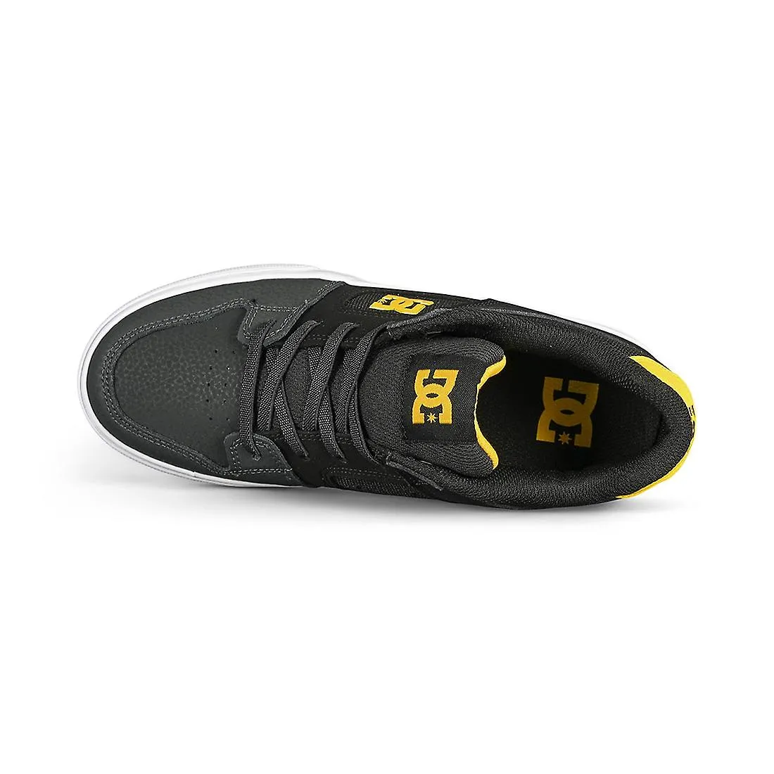 DC PURE ELASTIC (YOUTH) SKATE SHOES  GRIS / AMARILLO