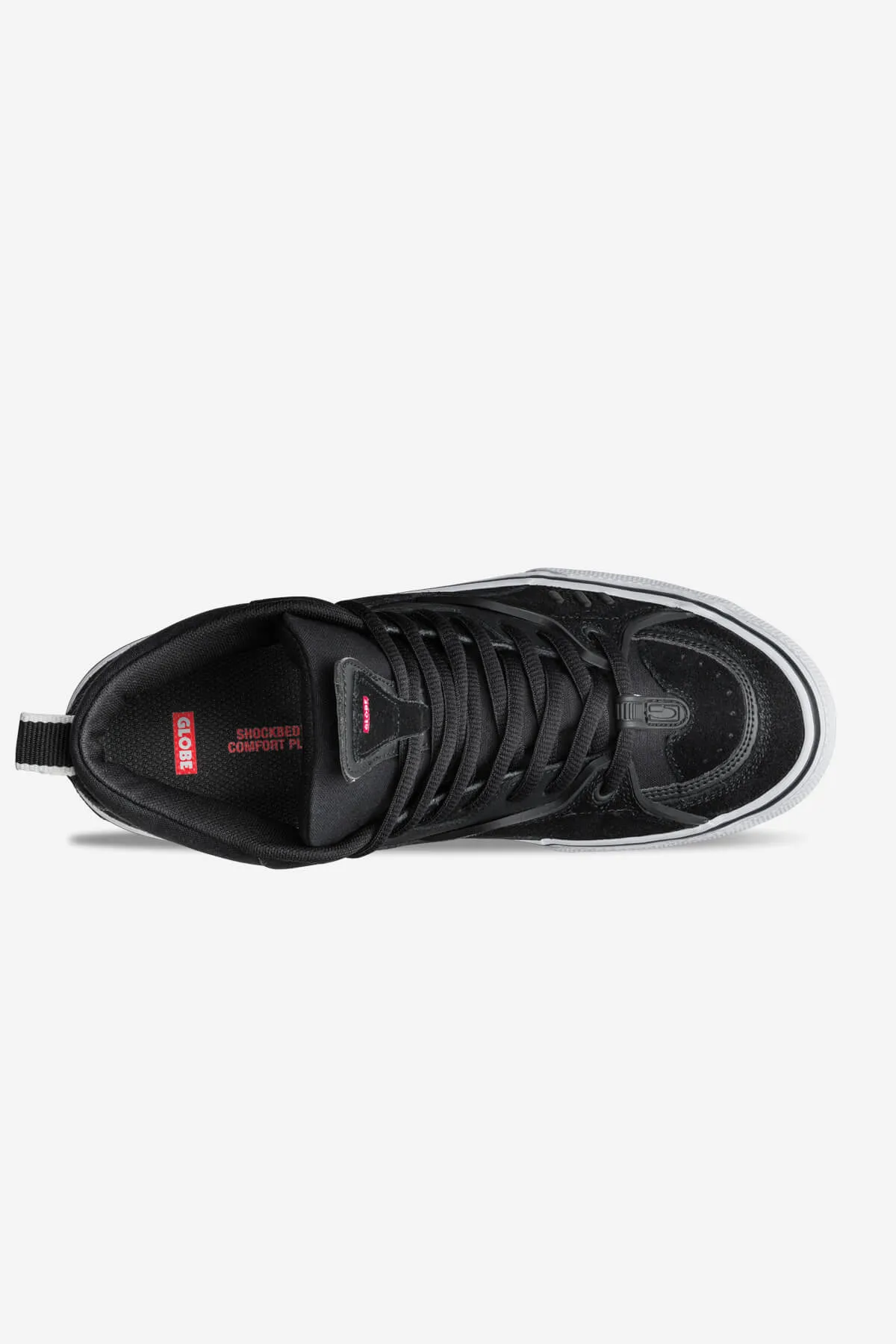 DIMENSION  BLACK/WHITE/GUM  SKATE SHOES