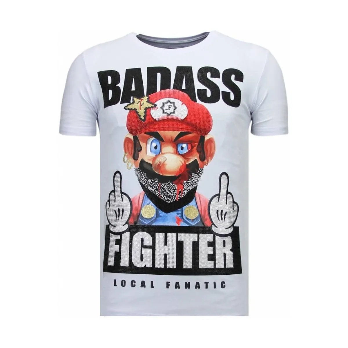 Fight Club Mario Rhinestone