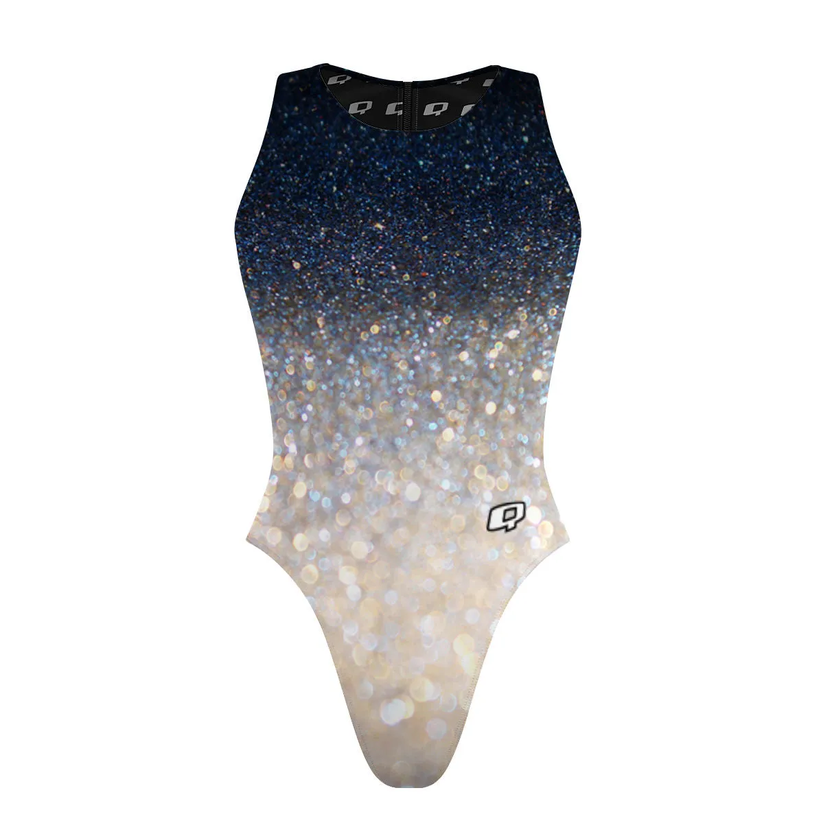 GLITTER BOMB  WOMEN WATERPOLO SWIMSUIT CHEEKY CUT