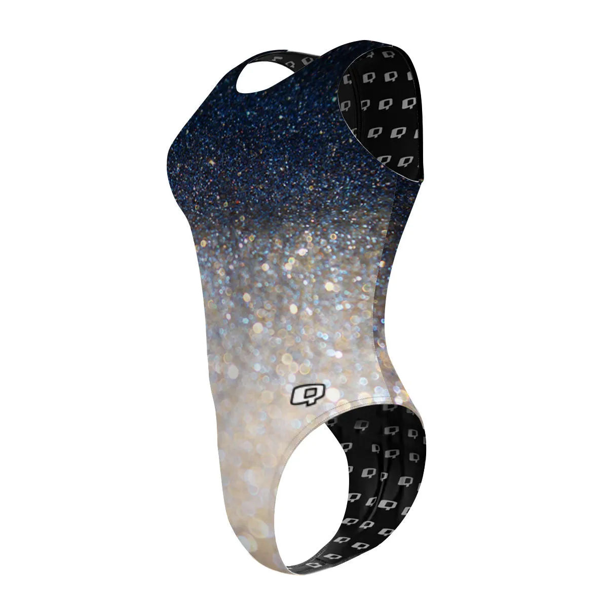 GLITTER BOMB  WOMEN WATERPOLO SWIMSUIT CHEEKY CUT