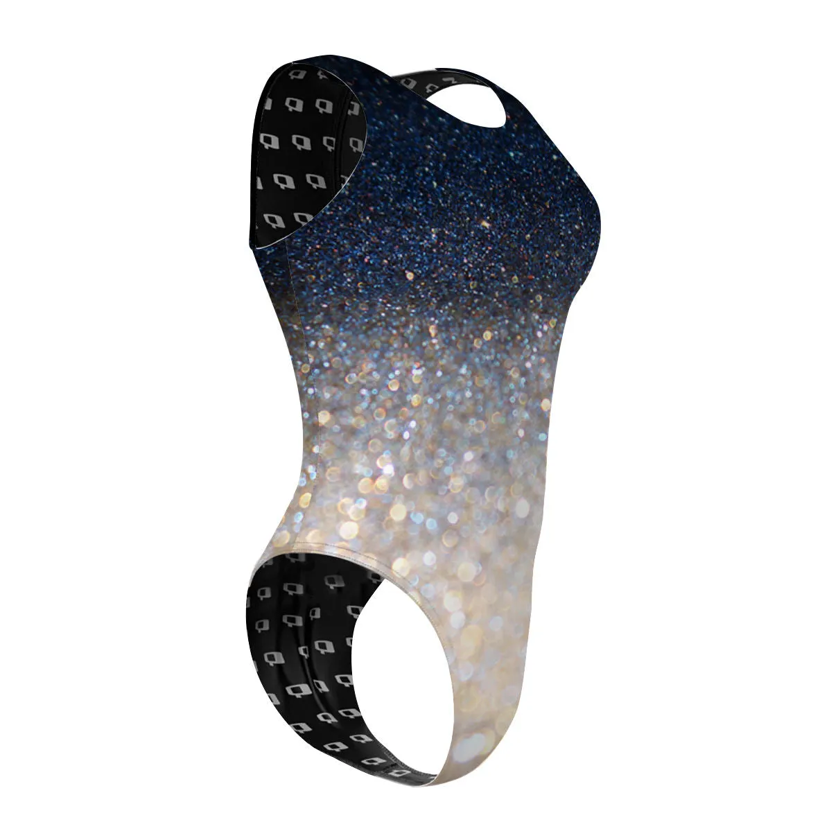 GLITTER BOMB  WOMEN WATERPOLO SWIMSUIT CHEEKY CUT