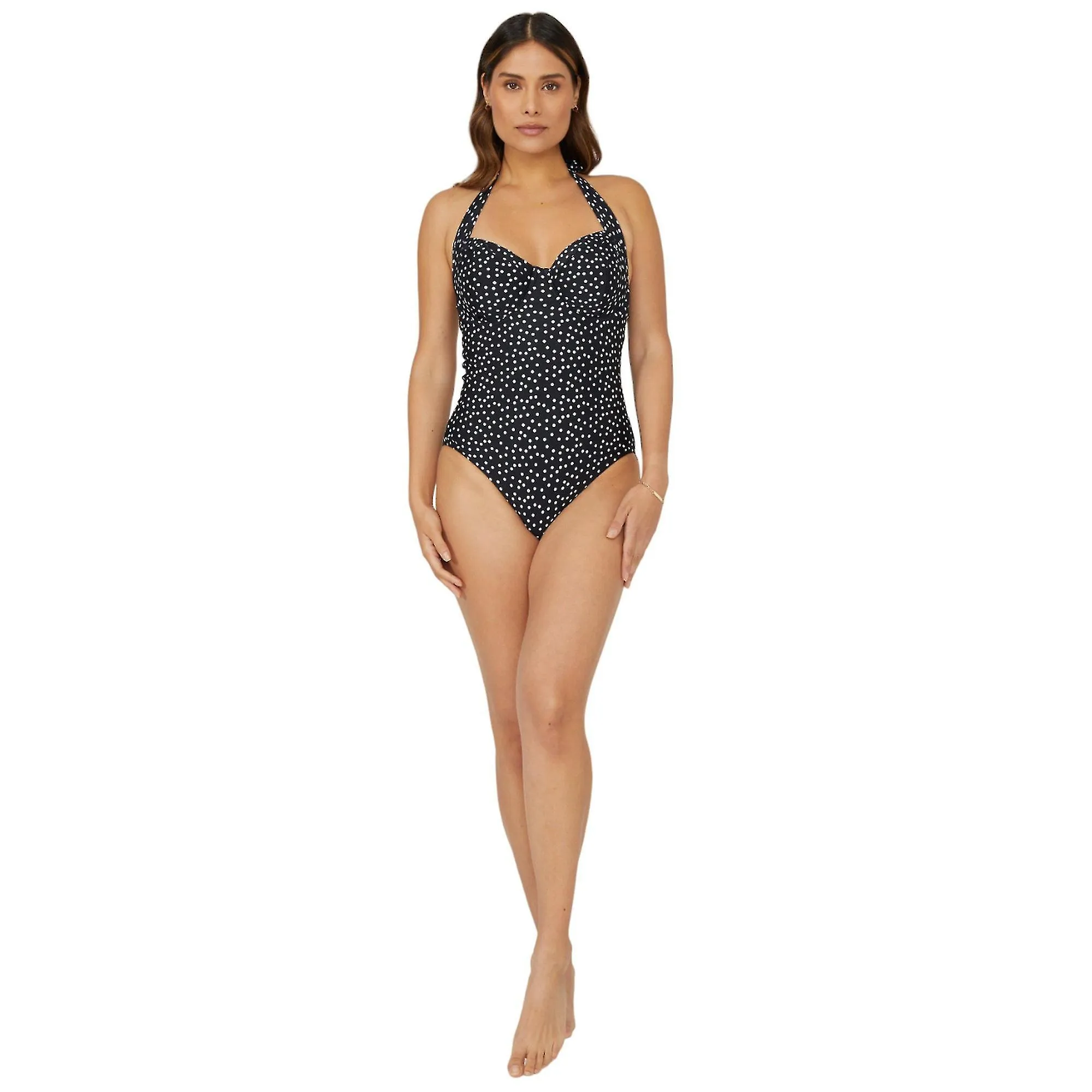 Gorgeous Womens/Ladies Spotted Underwired One Piece Swimsuit