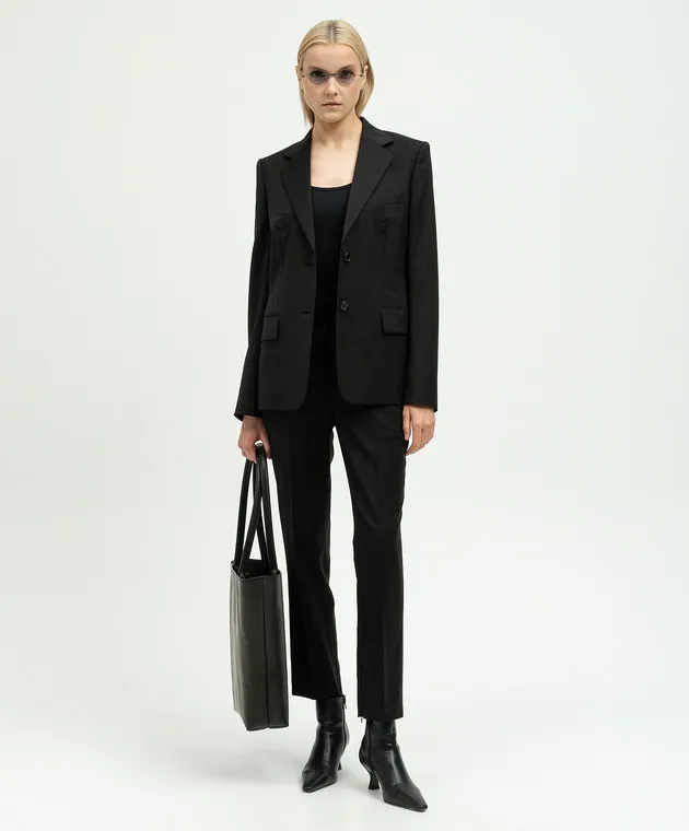 Helmut Lang Black pants made of wool