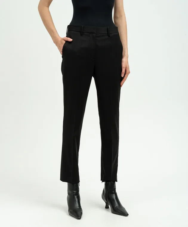 Helmut Lang Black pants made of wool