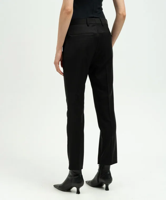 Helmut Lang Black pants made of wool