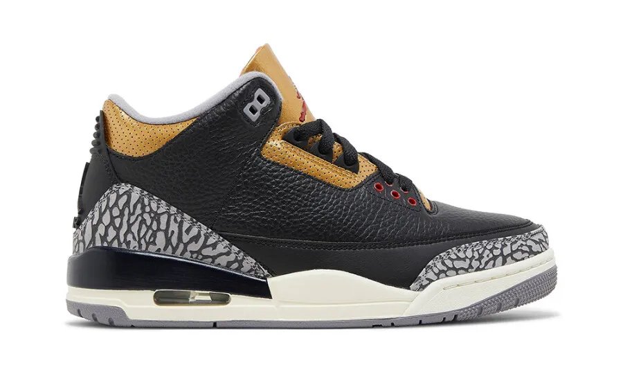 Jordan 3 Retro 'Black Cement Gold' (W)