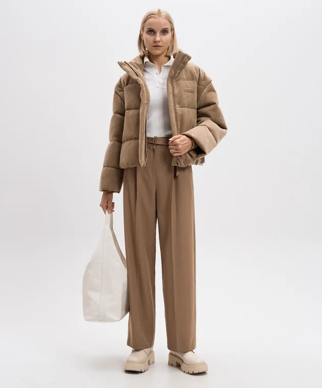 Juun.j Brown pants made of wool