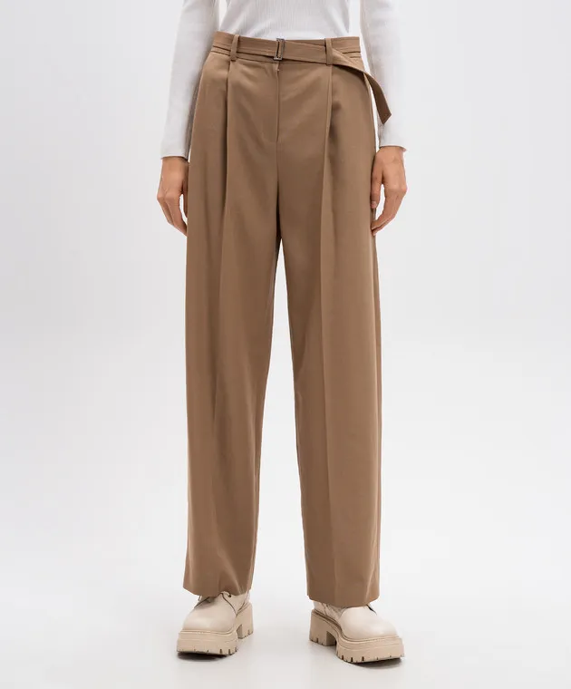 Juun.j Brown pants made of wool