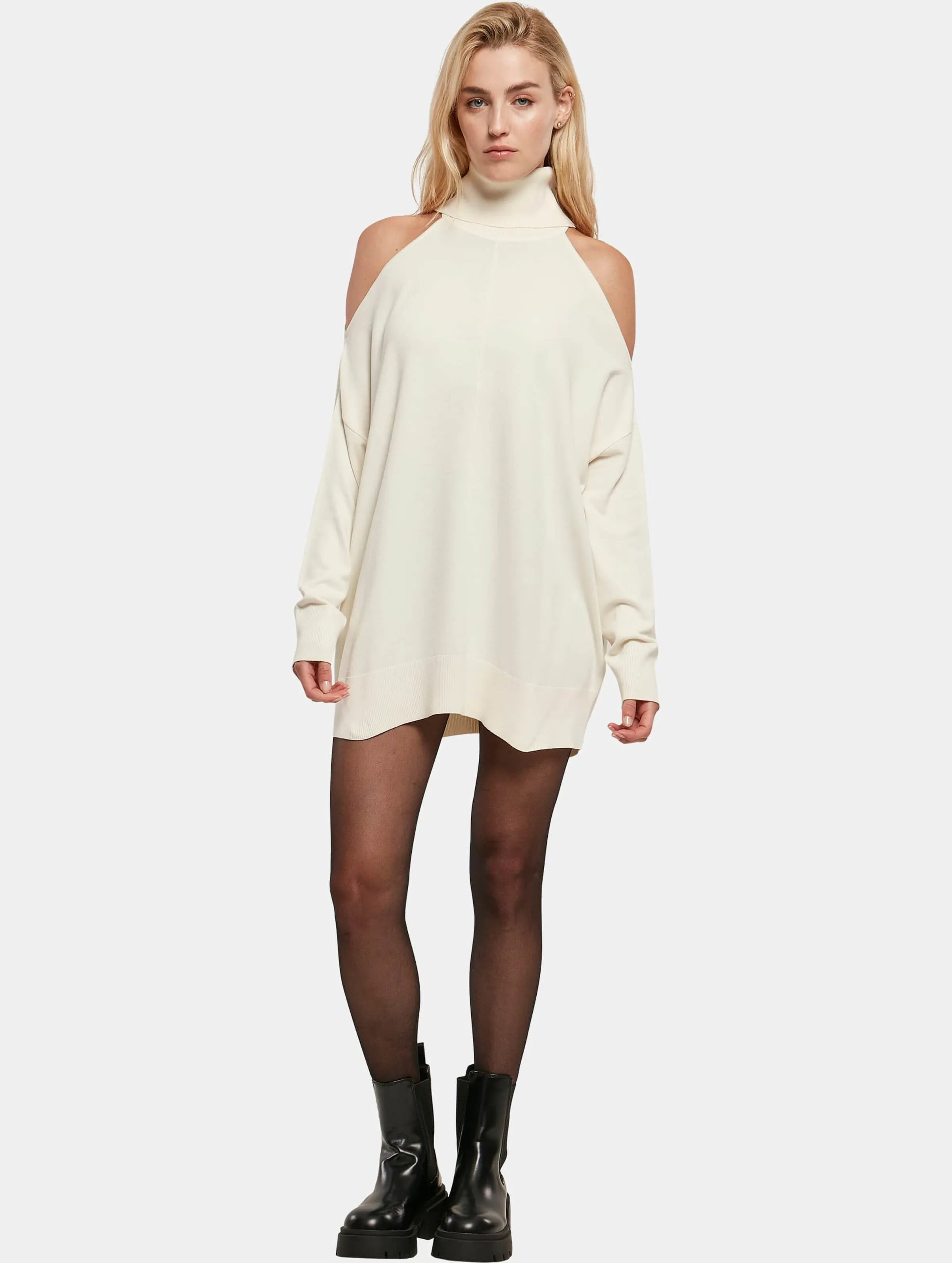 Ladies Cold Shoulder Turtelneck