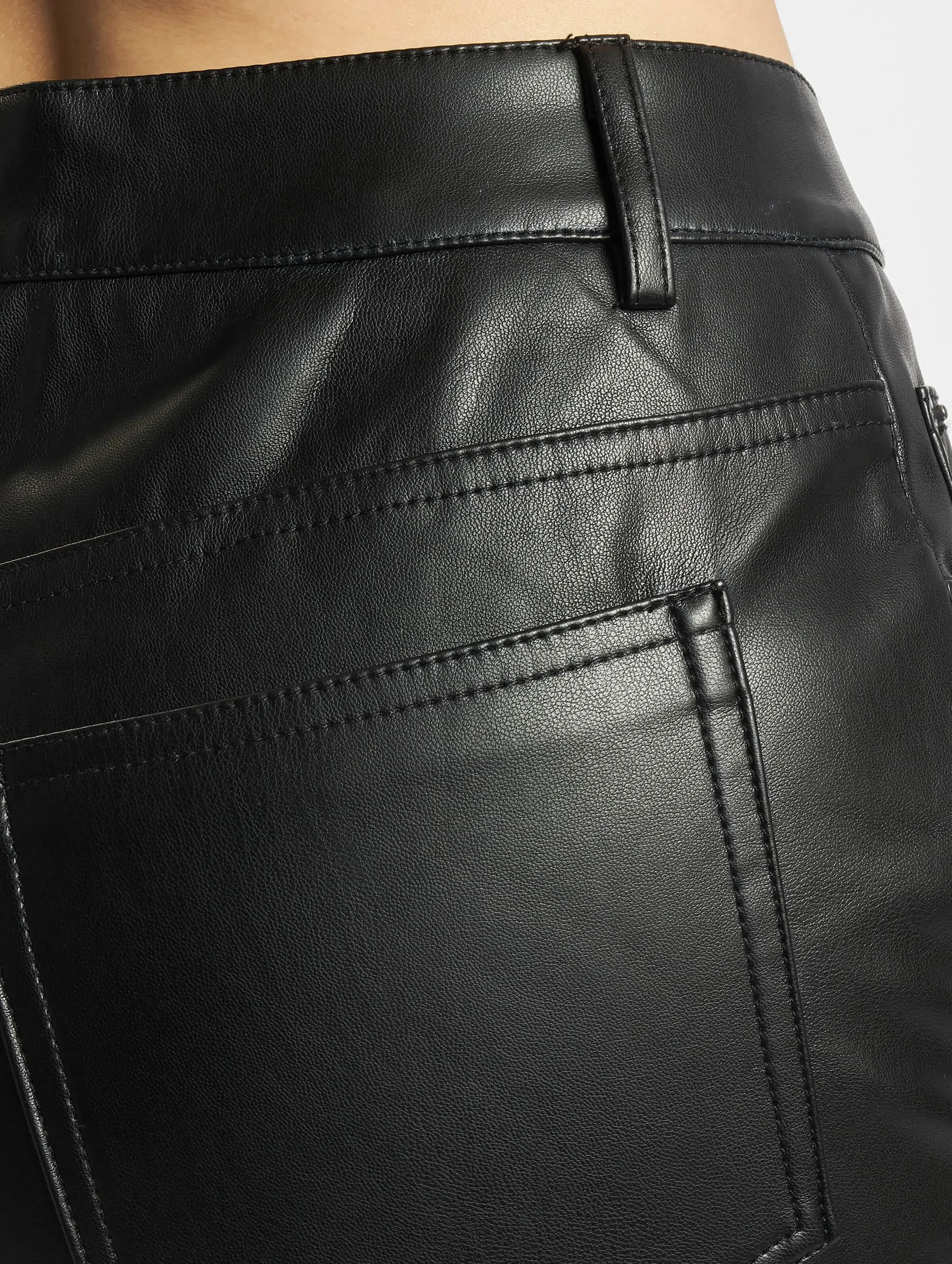 Ladies Faux Leather Wide Leg