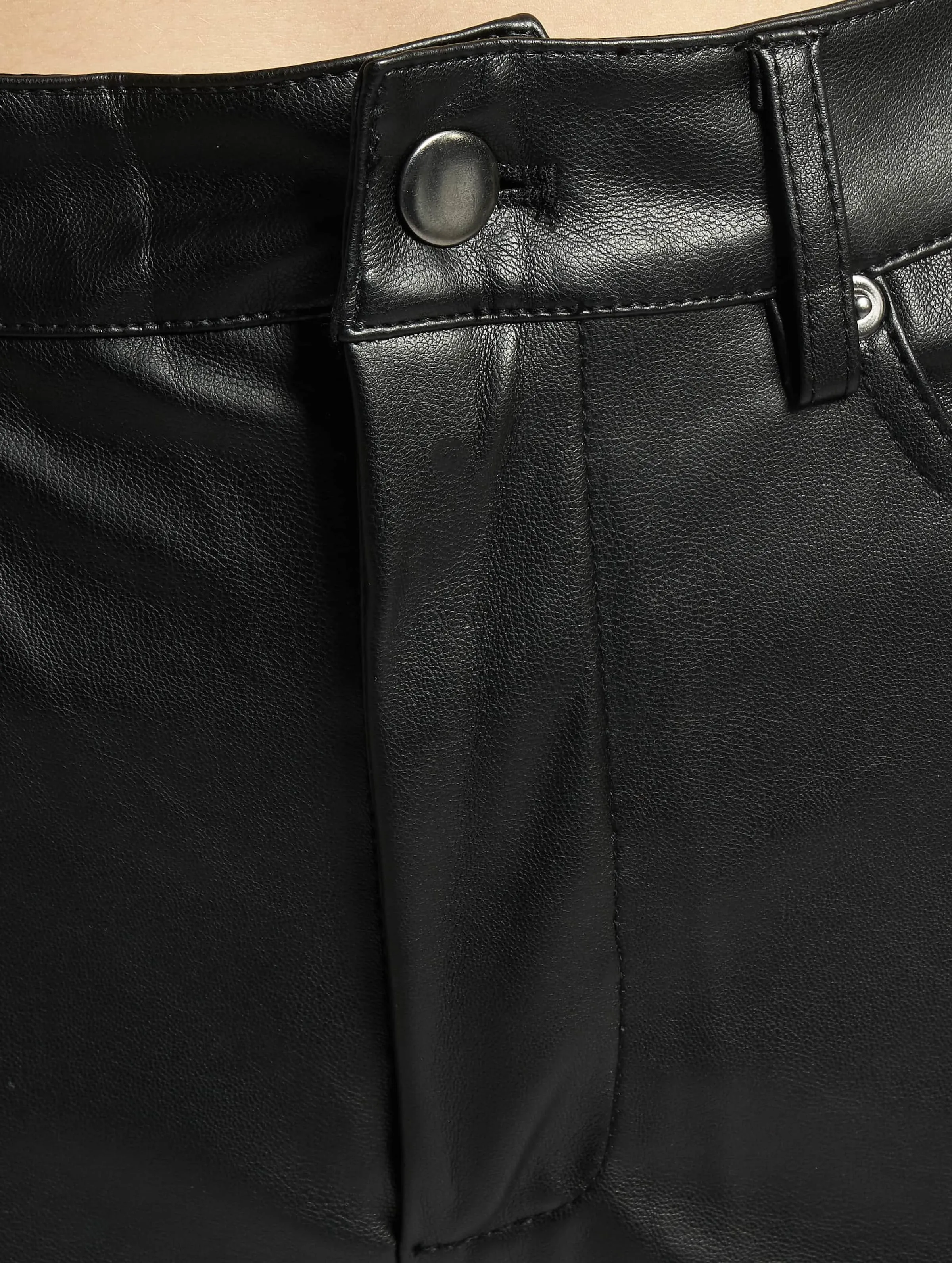 Ladies Faux Leather Wide Leg