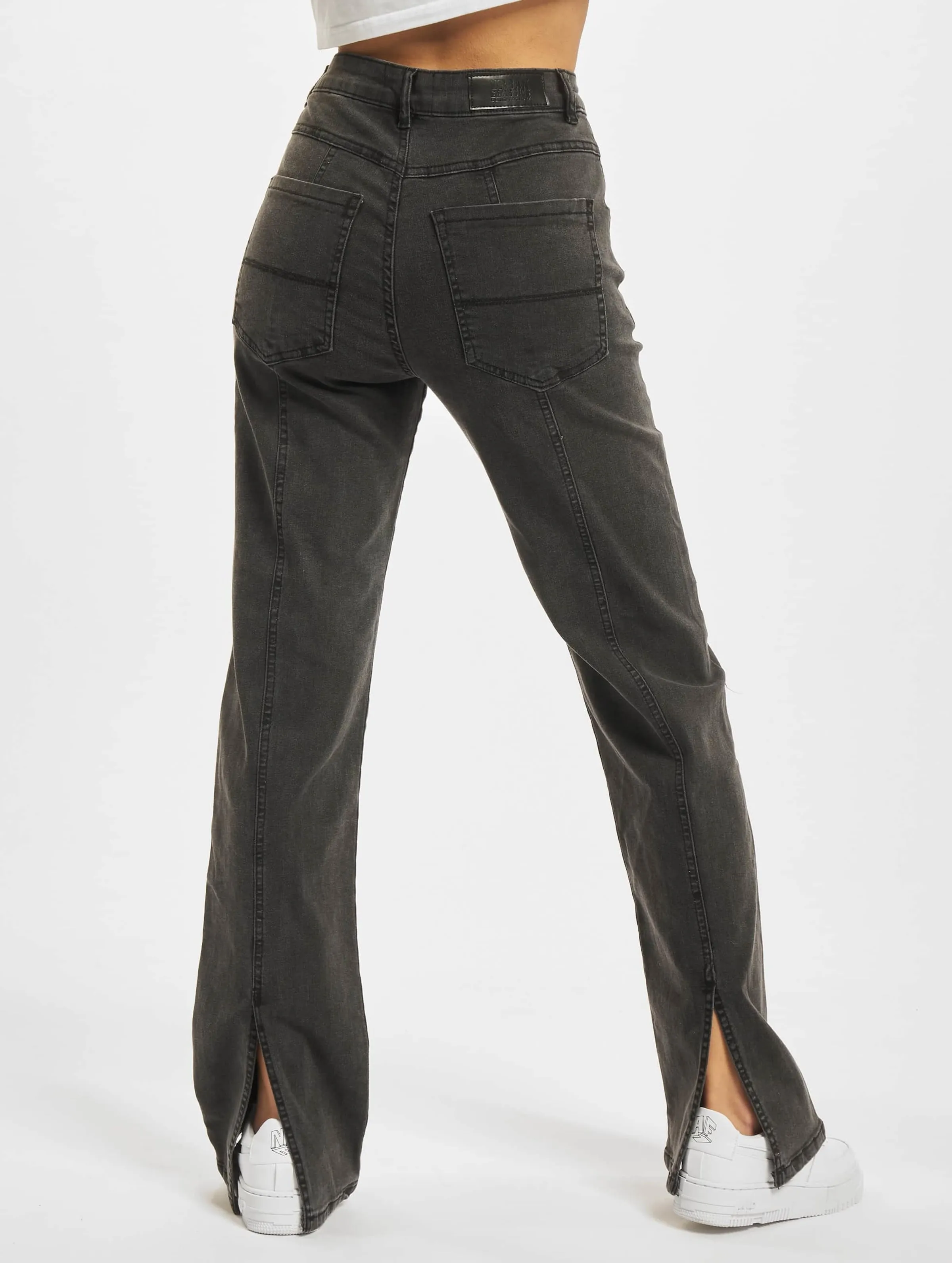 Ladies Straight Slim Denim High Waist