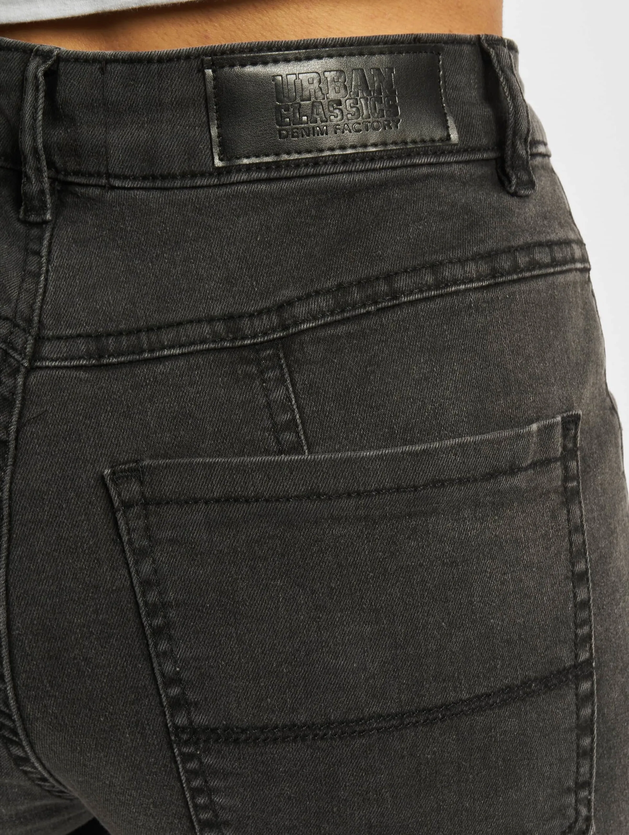 Ladies Straight Slim Denim High Waist