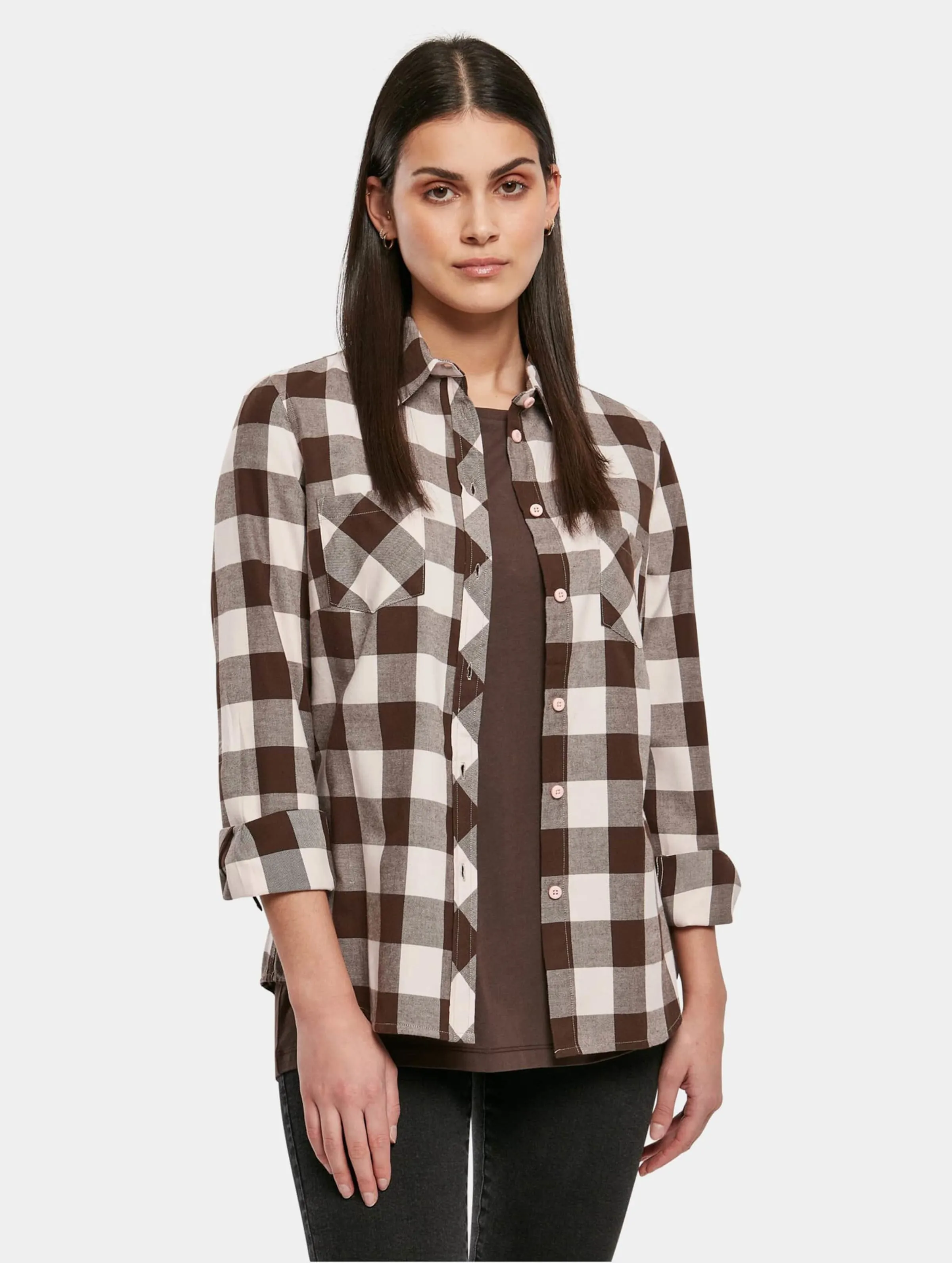 Ladies Turnup Checked Flanell