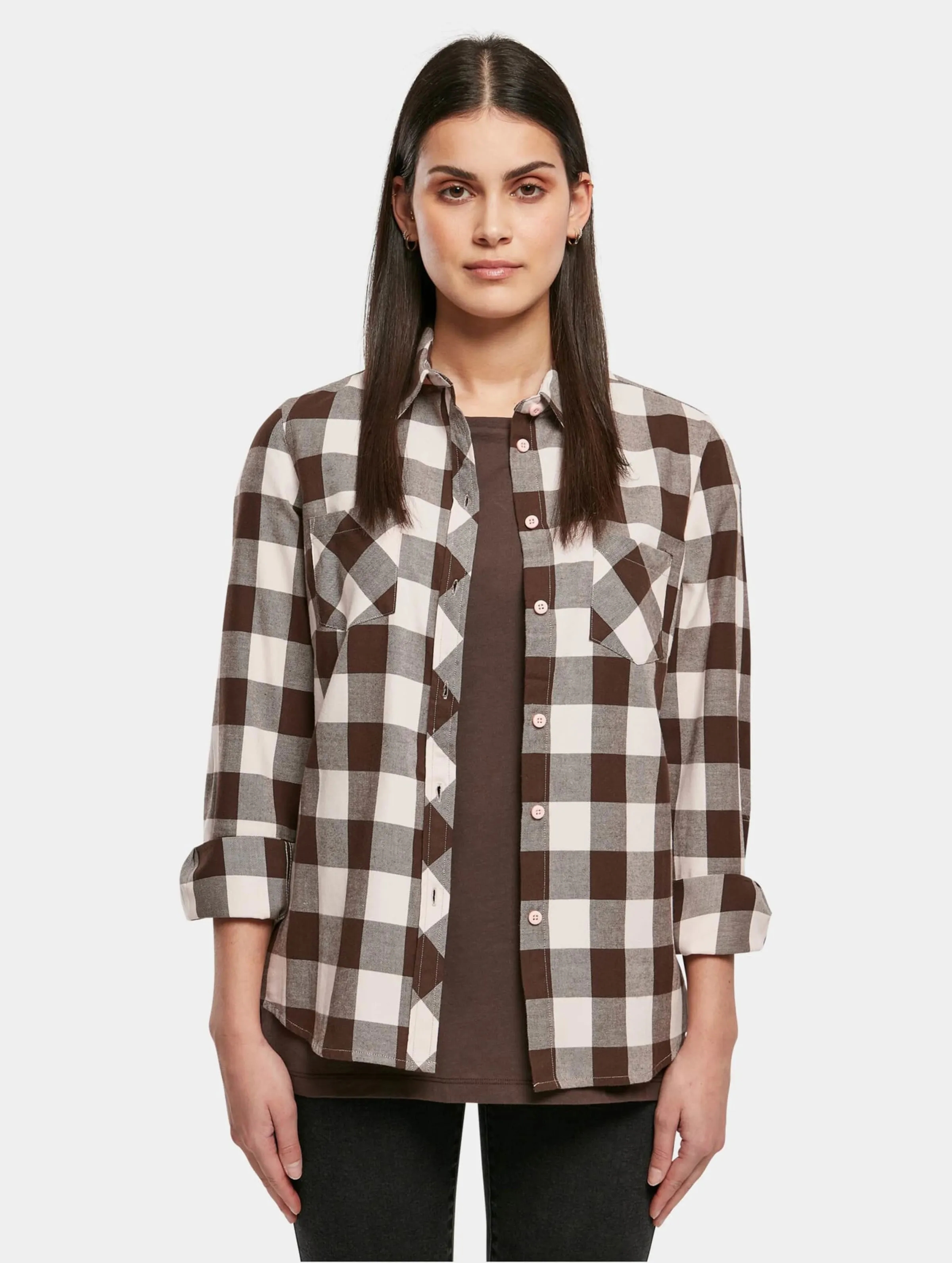 Ladies Turnup Checked Flanell