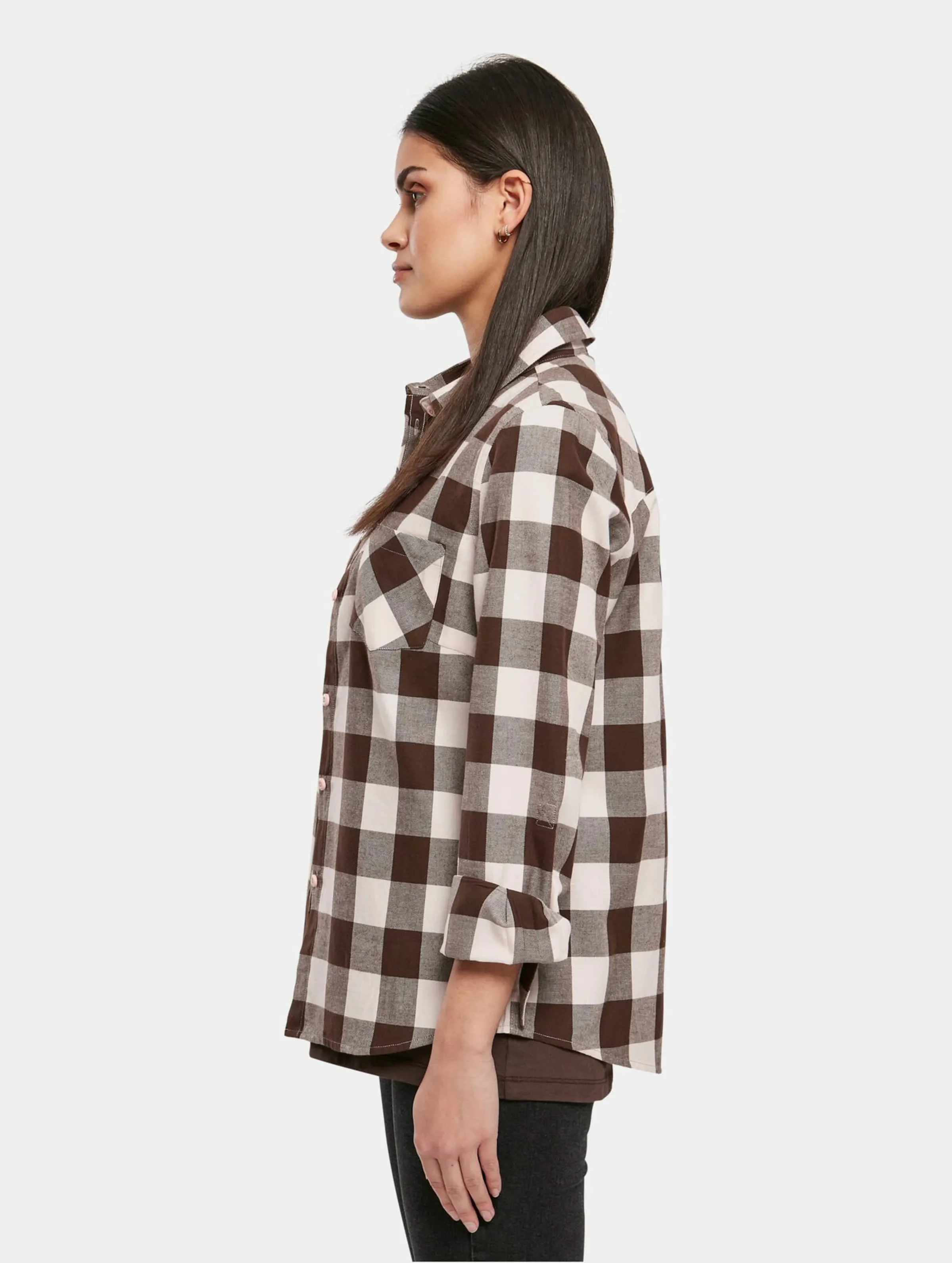 Ladies Turnup Checked Flanell