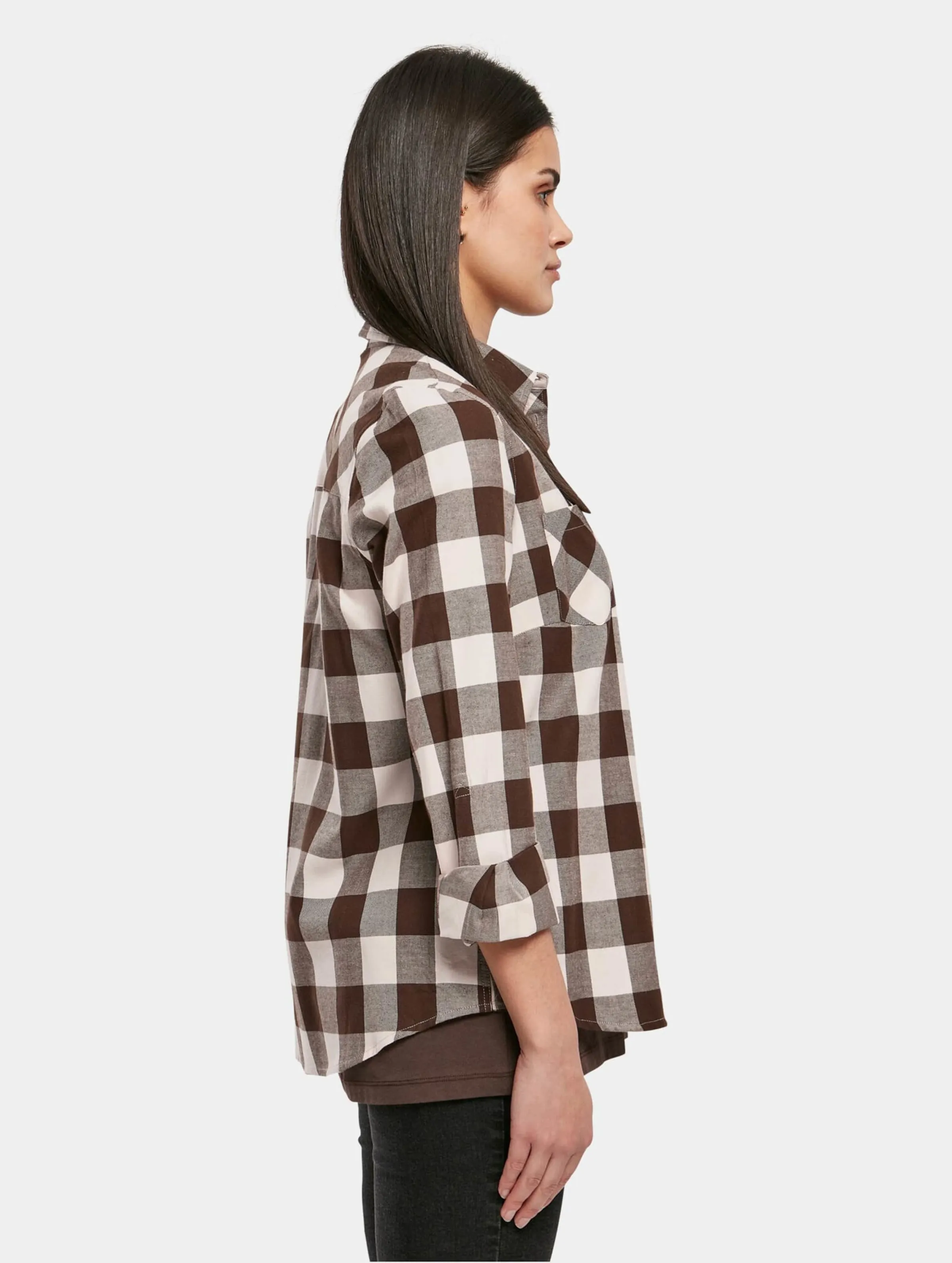Ladies Turnup Checked Flanell