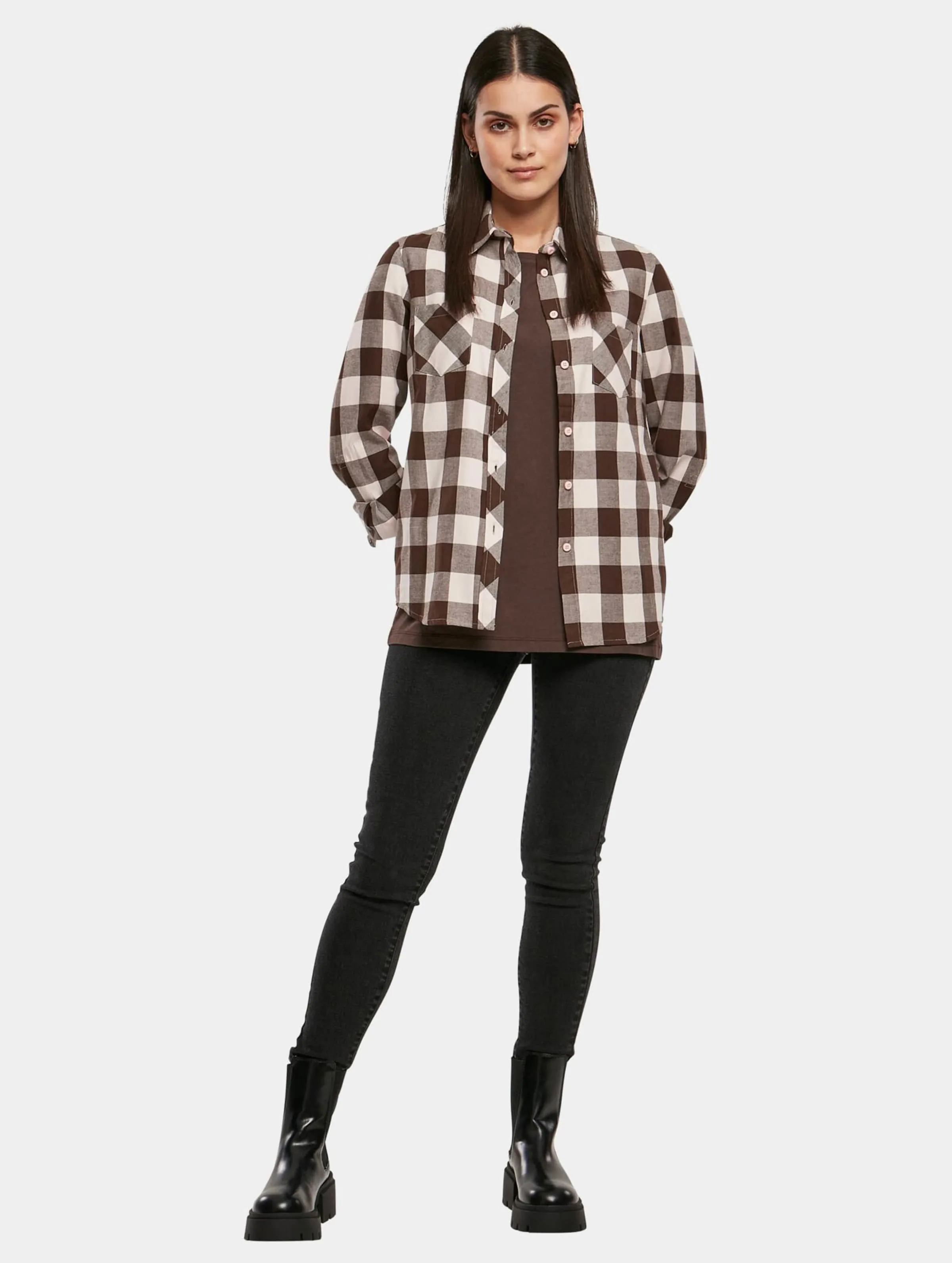 Ladies Turnup Checked Flanell