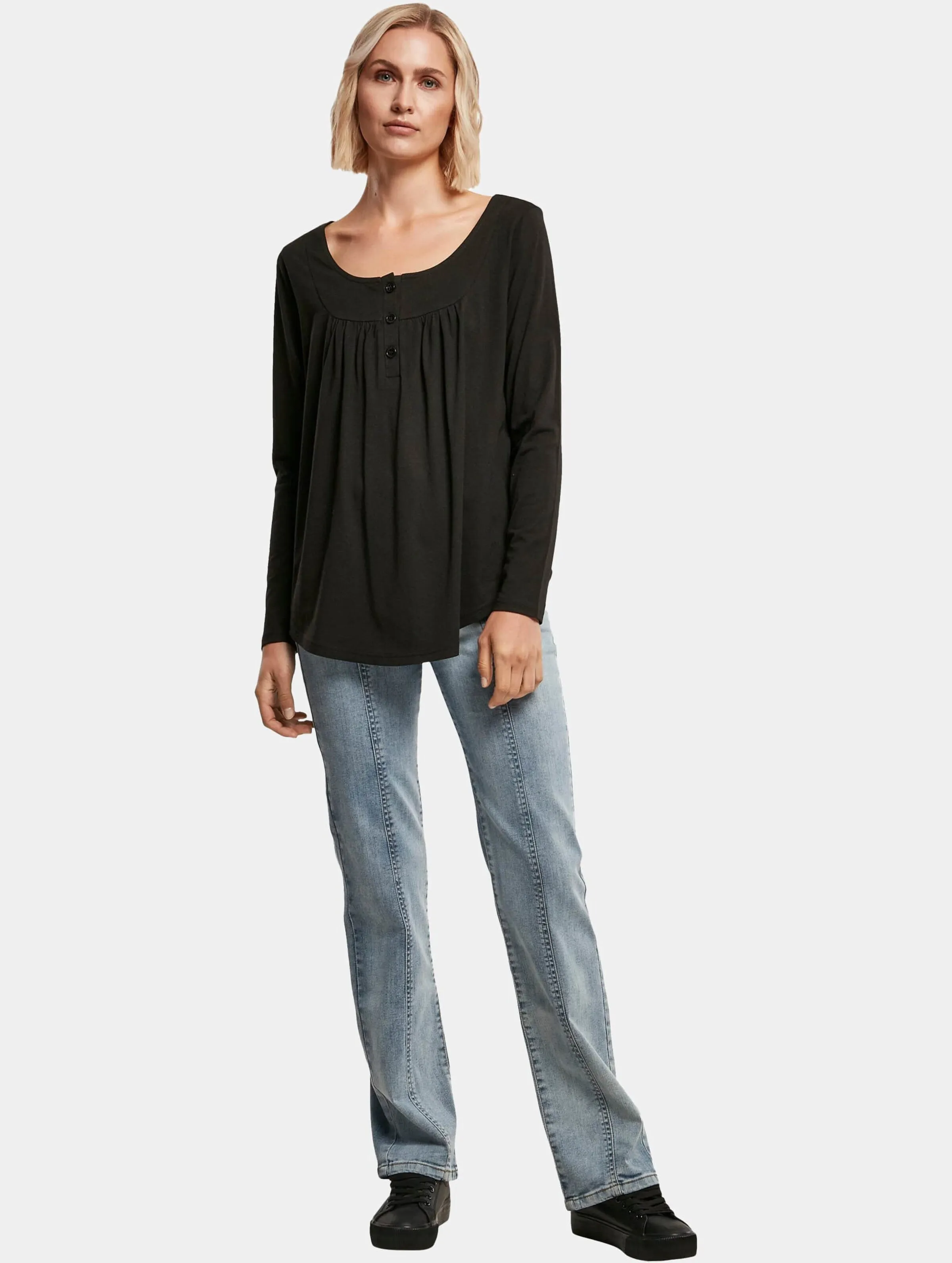 Ladies Viscose Button Up