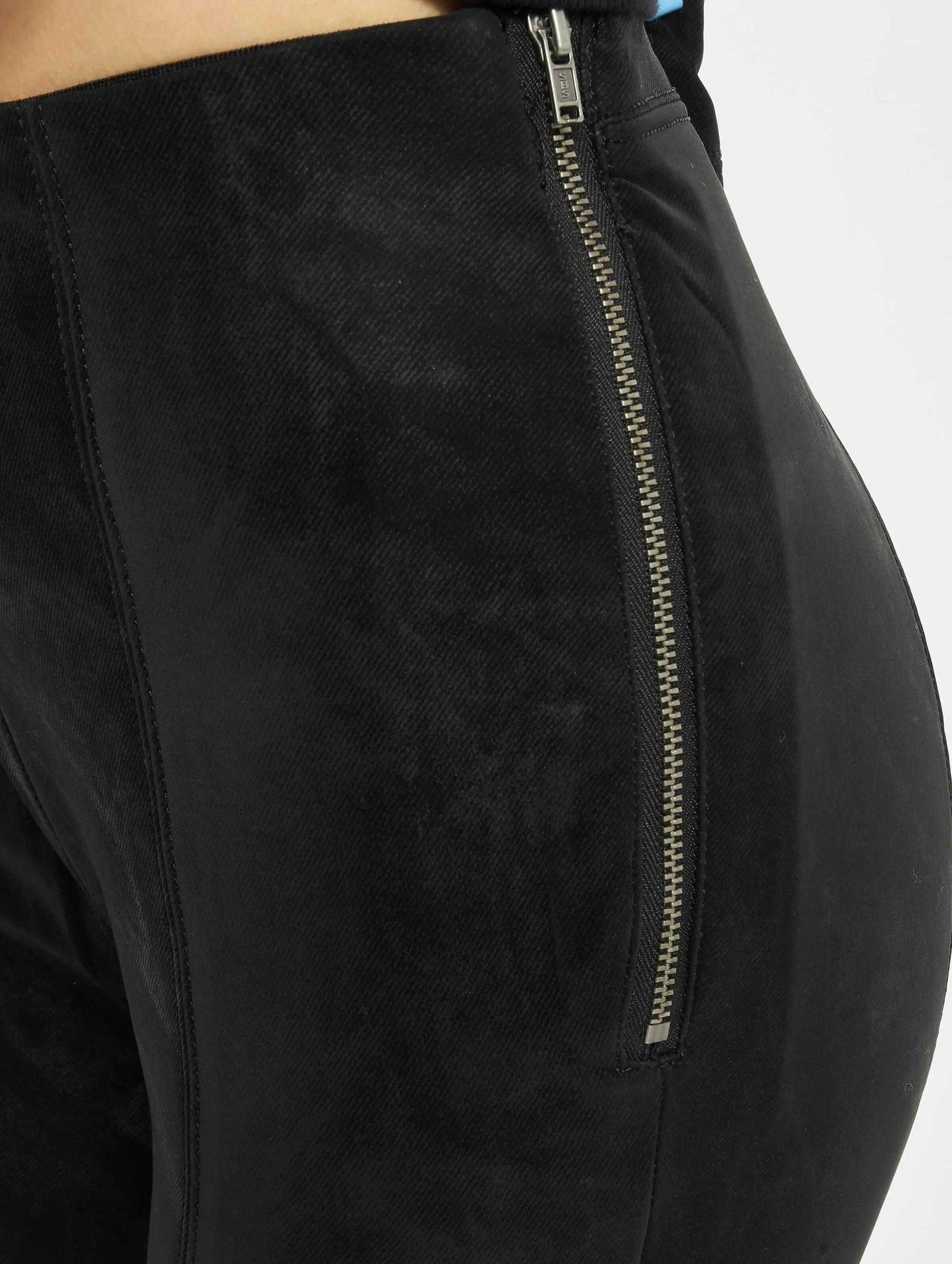 Ladies Washed Faux Leather