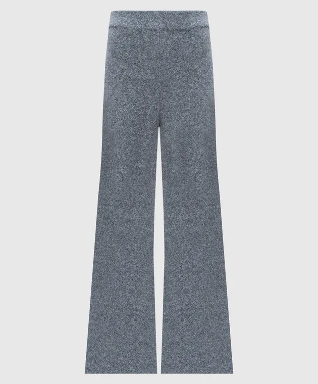 LISA YANG Khloe cashmere gray melange flared pants