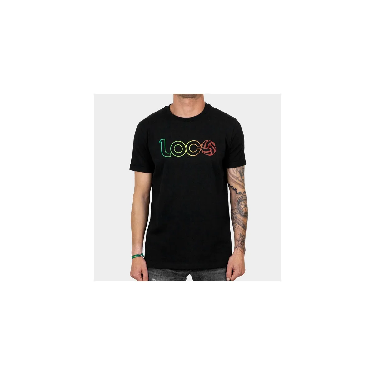LOCO DE REMATE Y GOL  CAMISETA NEGRA