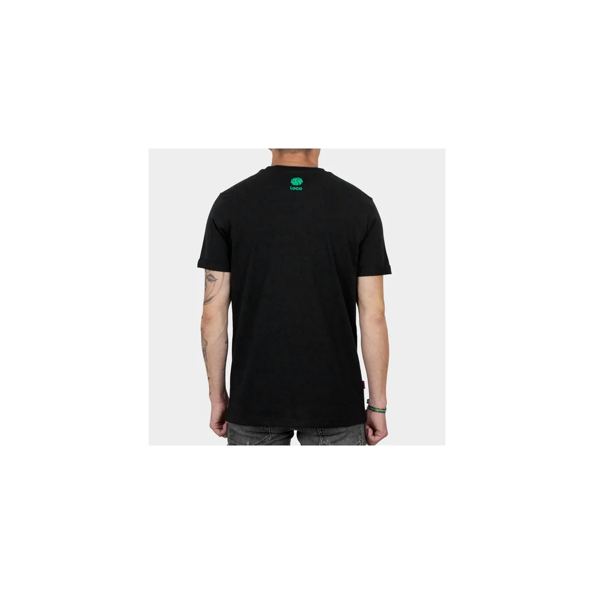 LOCO DE REMATE Y GOL  CAMISETA NEGRA