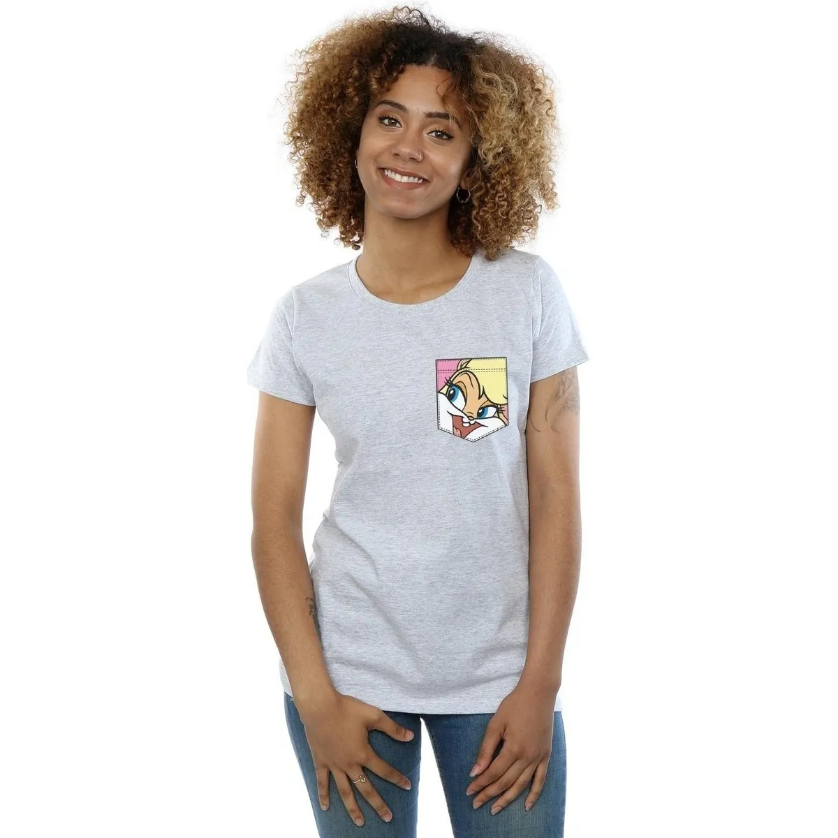Lola Bunny Face Faux Pocket