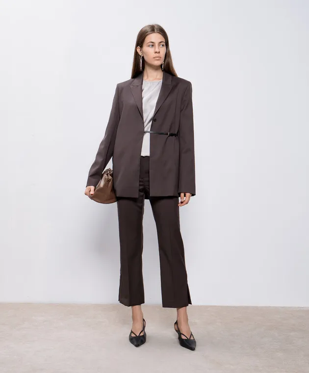 Lou Lou Studio DORKAS brown wool pants