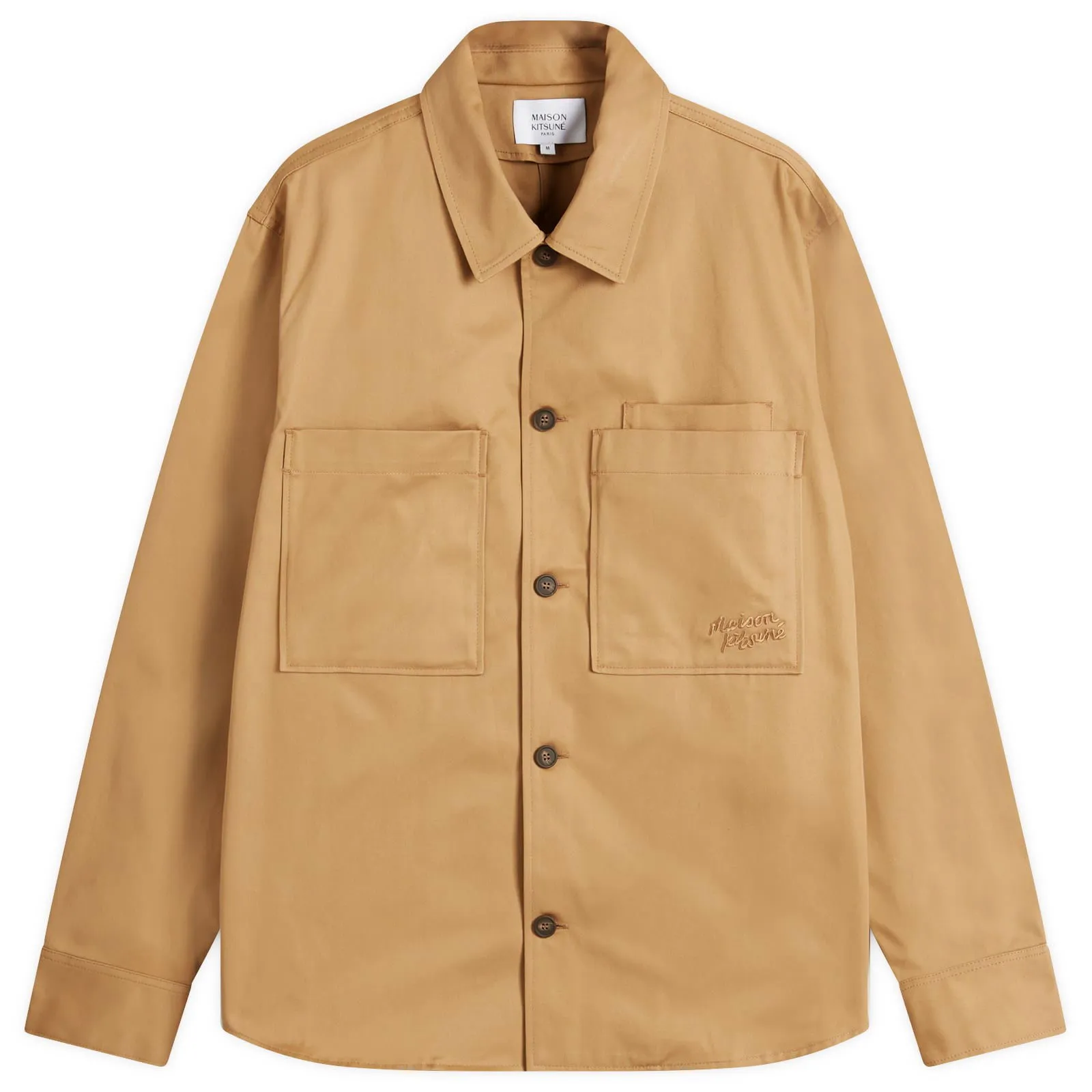 MAISON KITSUNÉ Cotton Gabardine Overshirt