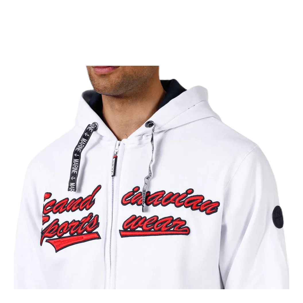 Marina La Rochelle Zip Hood White