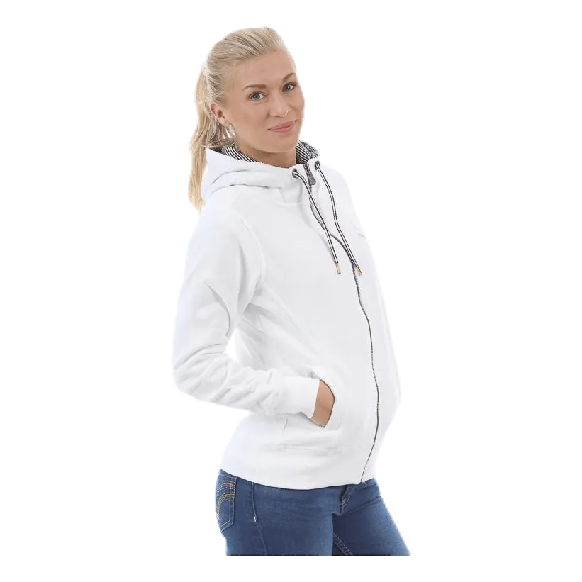 Marina Otterö Zip Hood White