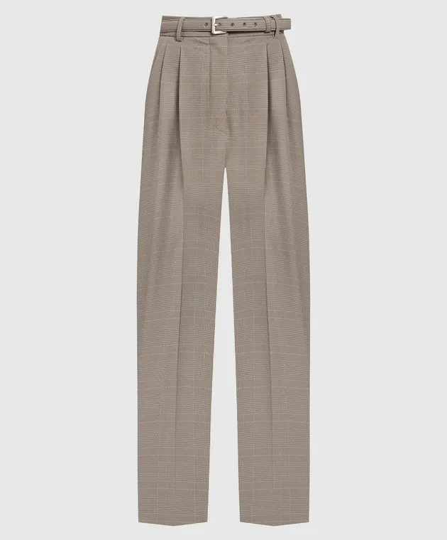 Max Mara Sportmax Brown pants in a Windsor check