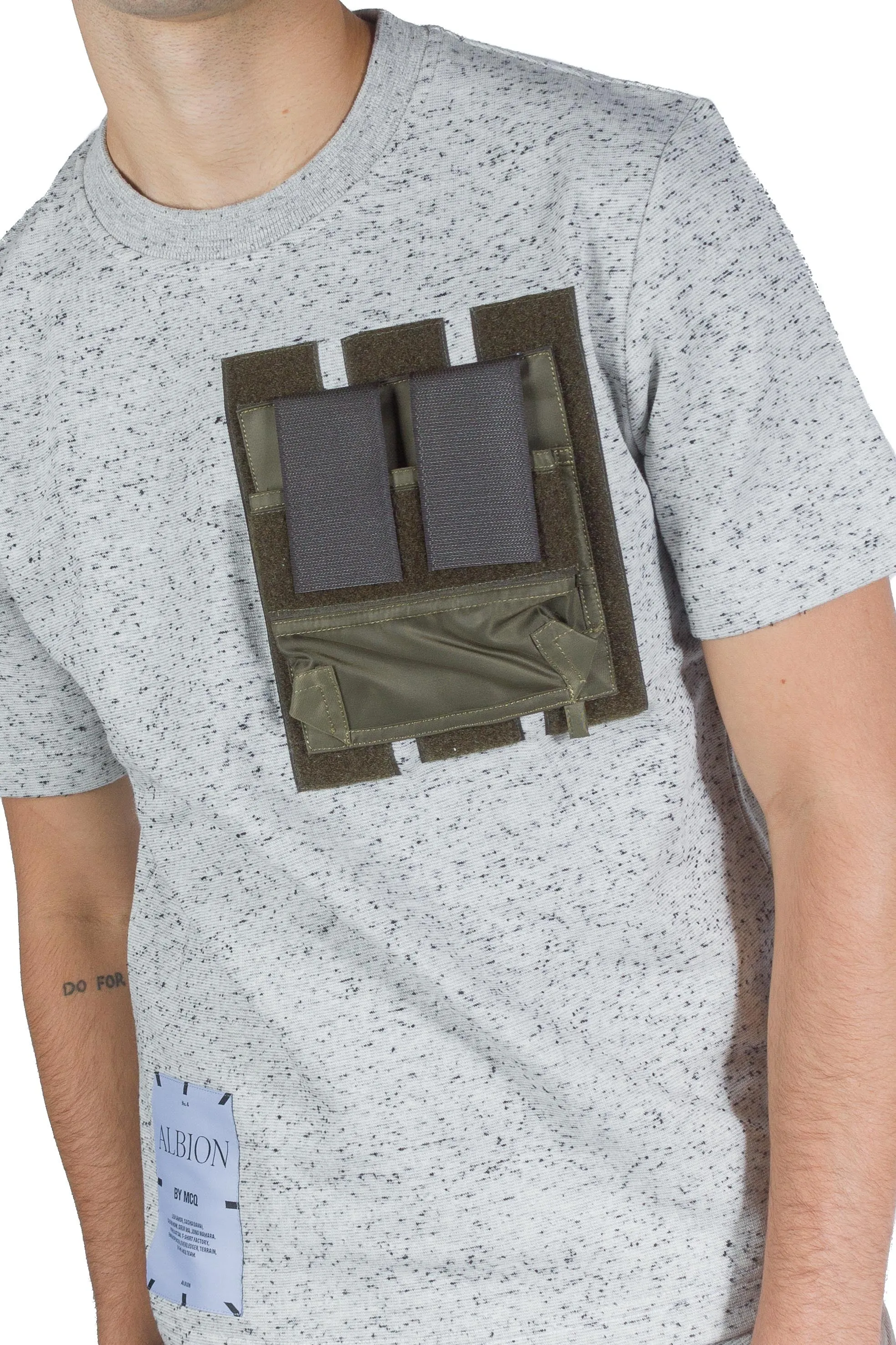 MCQ COLOURBLOCK TSHIRT GREY