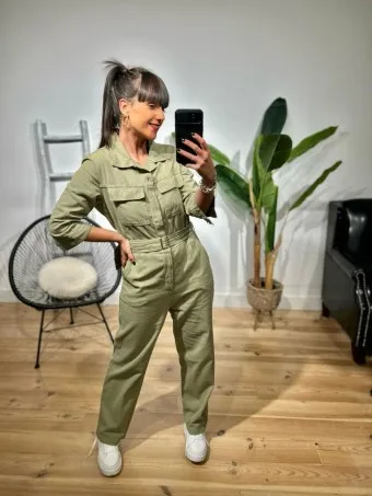 Mono Camisero Denim WIGLEY Khaki
