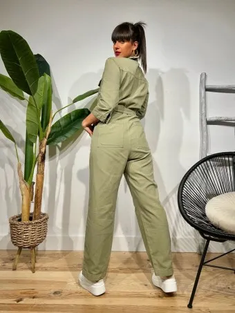 Mono Camisero Denim WIGLEY Khaki