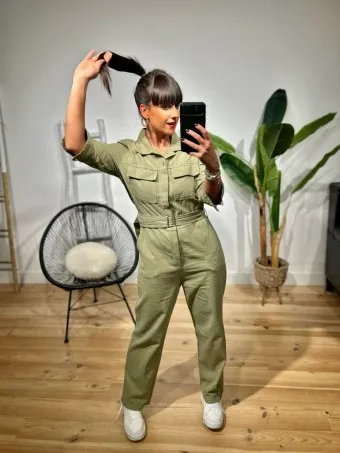 Mono Camisero Denim WIGLEY Khaki