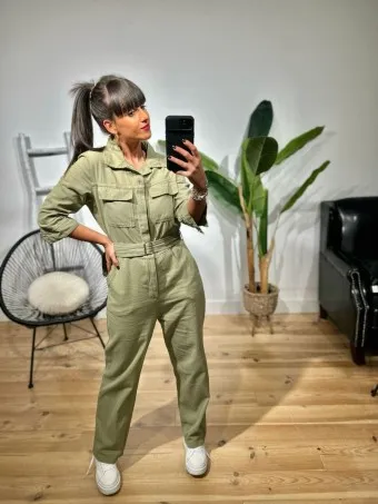 Mono Camisero Denim WIGLEY Khaki