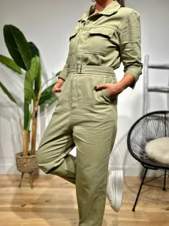 Mono Camisero Denim WIGLEY Khaki