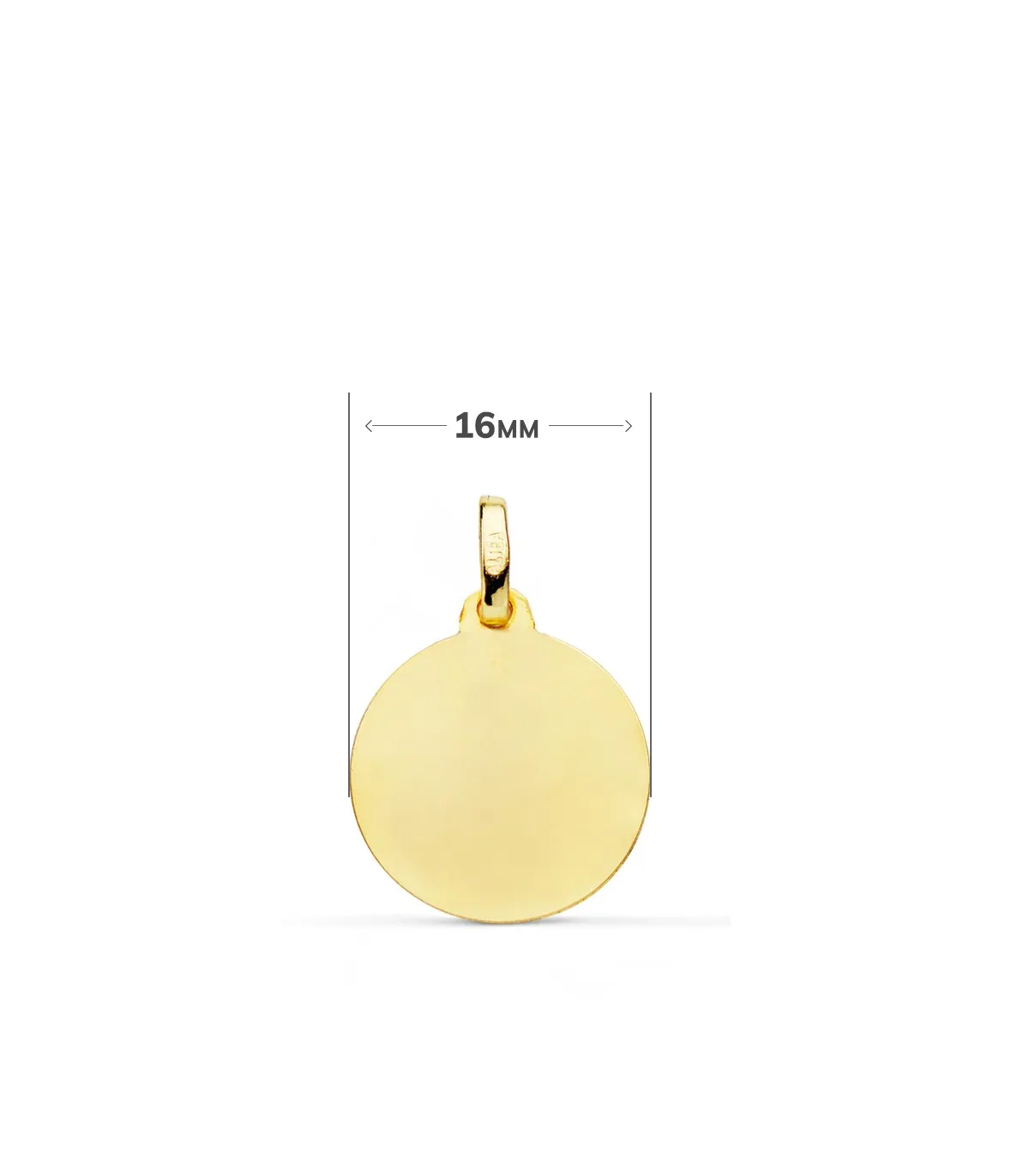 Médaille Saint Benoit Or 18 Carats 16mm