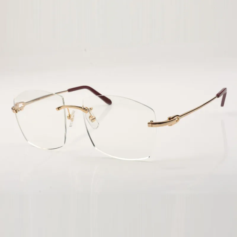 Nuevo lente transparente de montura grande 4189706 patillas de metal ultraligeras adecuadas para hombres y mujeres para usar len