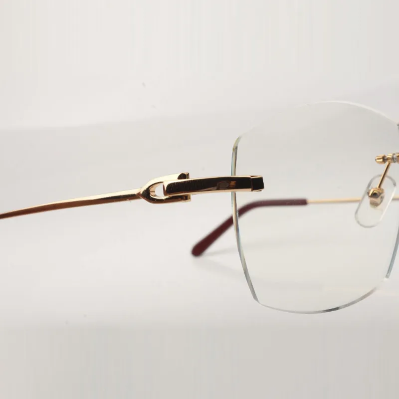 Nuevo lente transparente de montura grande 4189706 patillas de metal ultraligeras adecuadas para hombres y mujeres para usar len